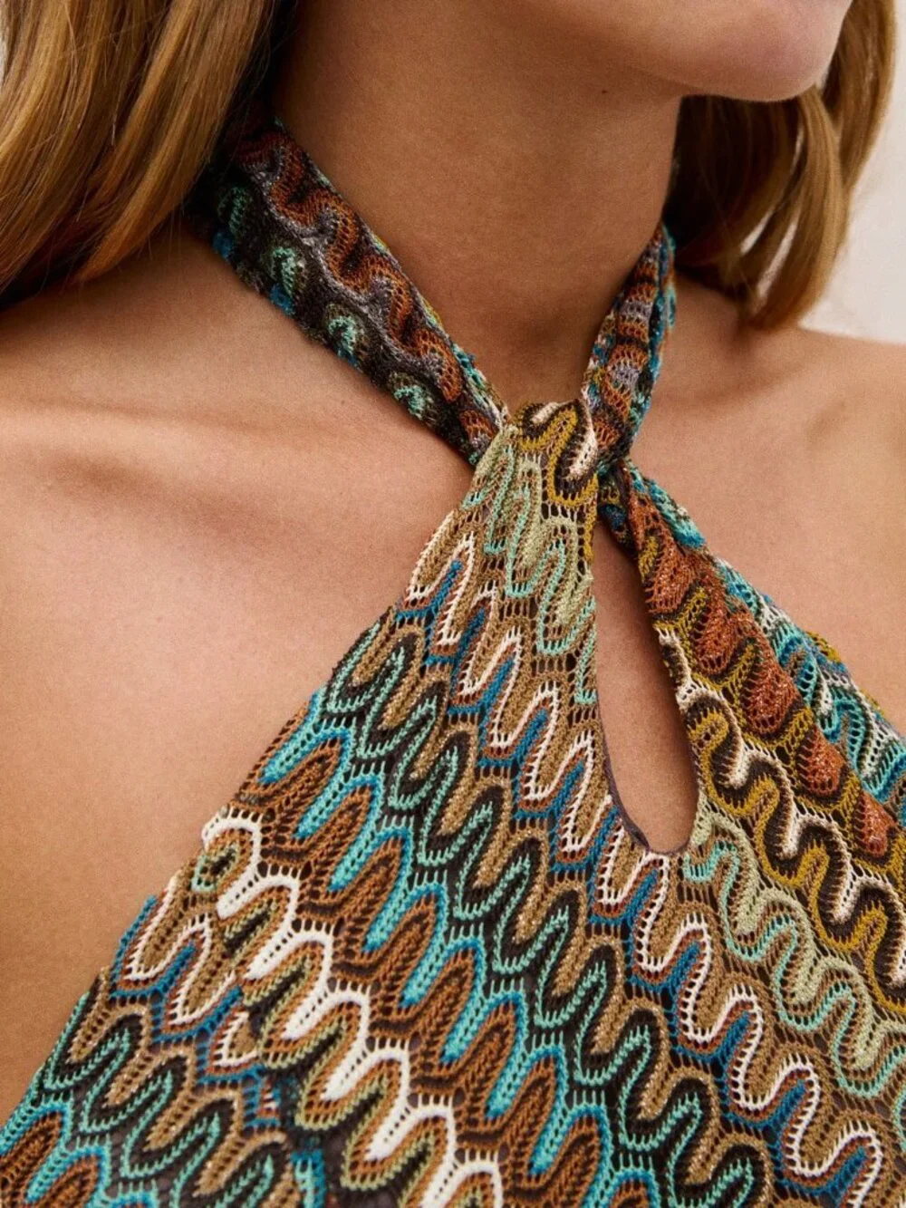 Multicolor Boho Women's Patterned Maxi Dress - Picture 6 of 7